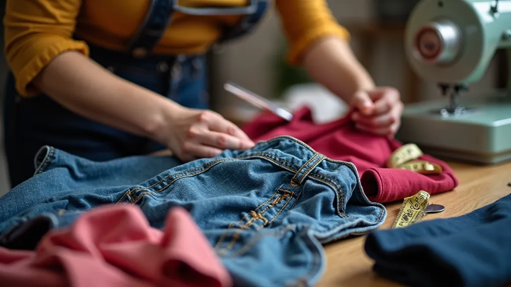 Upcycling workshop with vintage clothing